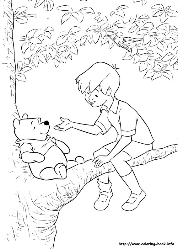 Winnie the Pooh coloring picture